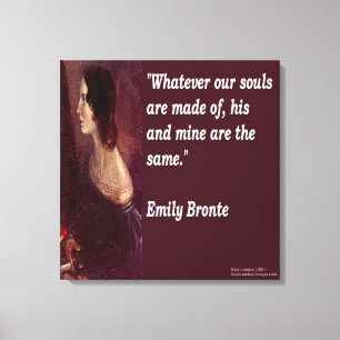 Emily Brontë & Citation "Nos Âmes" Impression sur