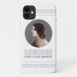 Emily Bronte Portrait and Quote - No Coward Soul Case-Mate iPhone Hülle
