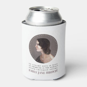 Emily Bronte Portrait and Quote - No Coward Soul Dosenkühler