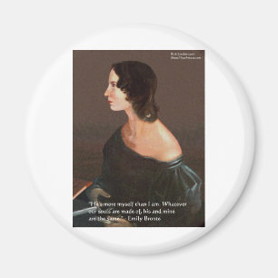 Emily Brontë "Seelen gleich" Liebeszitate Geschenk Magnet