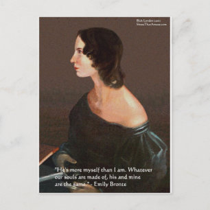 Emily Brontë "Seelen gleich" Liebeszitate Geschenk Postkarte