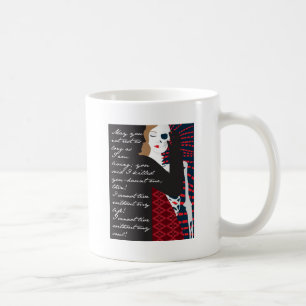 Emily Bronte/Wuthering Höhengeschenkentwurf mit q Kaffeetasse