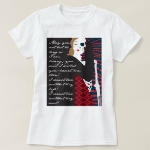 Emily Bronte/Wuthering Höhengeschenkentwurf mit q T-Shirt