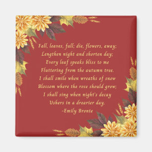 Emily Brontes Herbstlaube Magnet