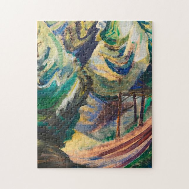 Emily Carr Path Zwischen Pinien kanadische Landsch (Vertikal)