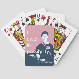 Emily Dickinson I Dwell In Possibility Deck Spielkarten