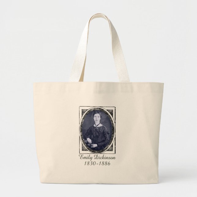 Emily Dickinson Jumbo Stoffbeutel (Vorne)