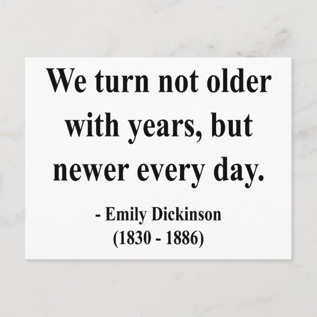 Emily Dickinson Quote 4a Postkarte (Vorderseite)
