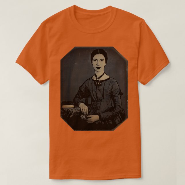 Emily Dickinson Robot Rainbow T-Shirt (Design vorne)