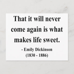 Emily Dickinson Zitat 5a Postkarte