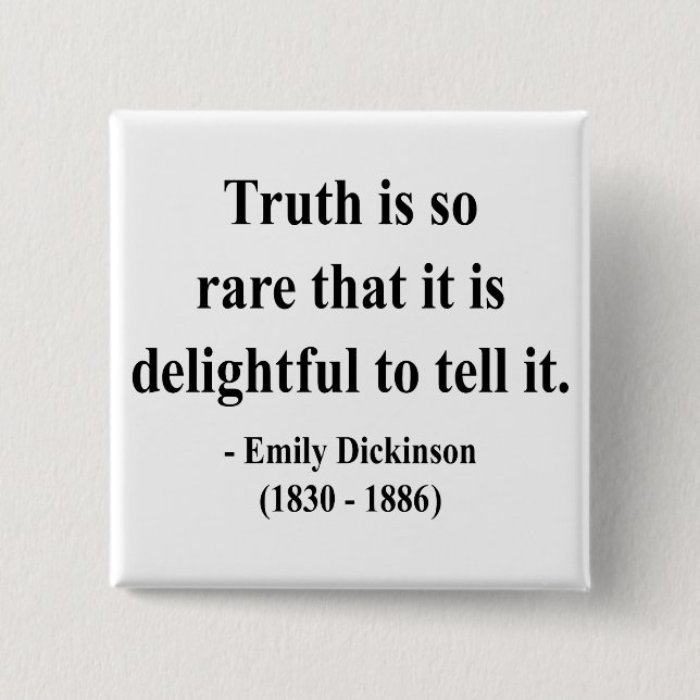 Emily Dickinson-Zitat 7a Button (Vorderseite)