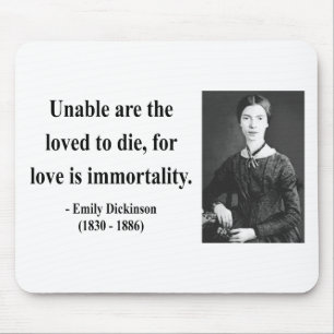 Emily Dickinson-Zitat 8b Mousepad