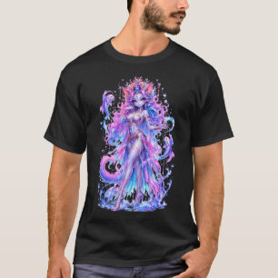 Emily die kosmische Katze - Sternzeichen Fische T-Shirt