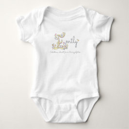 Emily Girls Name und Bedeutung Herz Baby Bekleidun Strampler