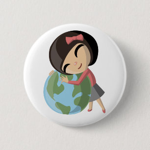 Emily-Lieben die Erde Button