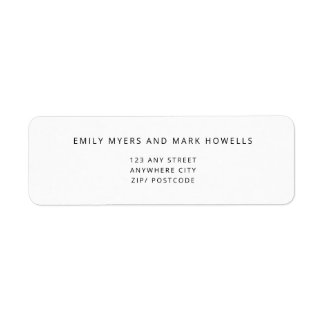 EMILY Modern Minimalistische monochrome Adressenma