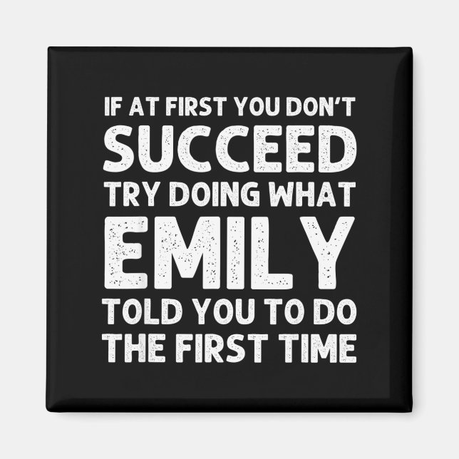 Emily Name D Birthday Funny Christmas Joke  Magnet (Vorne)