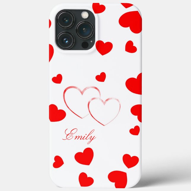 Emily - Niedlich Hearts - schöne niedliche iPhone- Case-Mate iPhone Hülle (Rückseite)