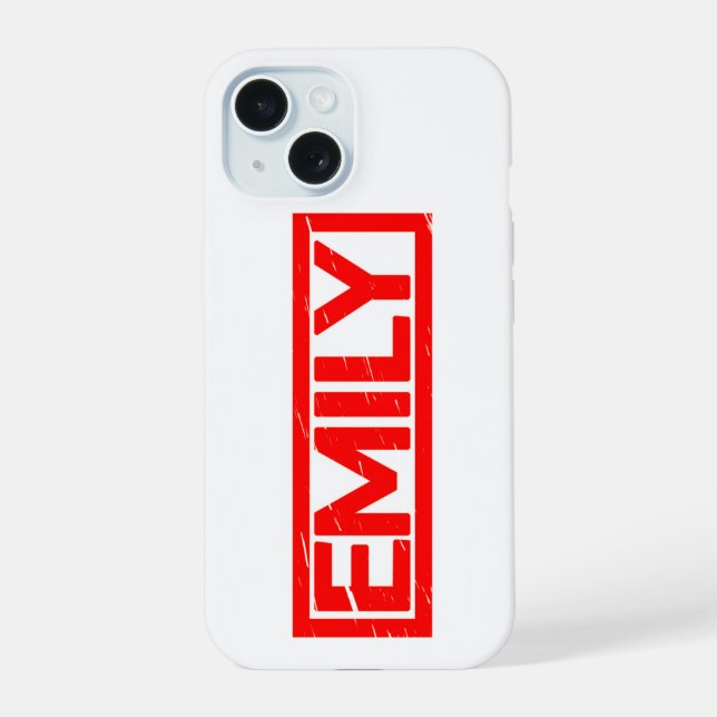 Emily Stempel iPhone 15 Hülle (Rückseite)
