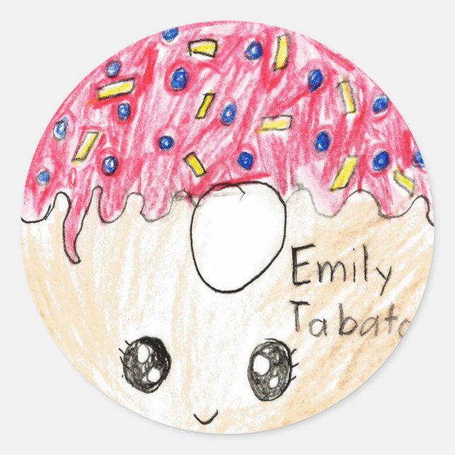 Emily : Sticker en cercle (Devant)