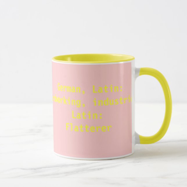 Emilybedeutungs-und -namen-Ursprungs-Tasse Tasse (Rechts)
