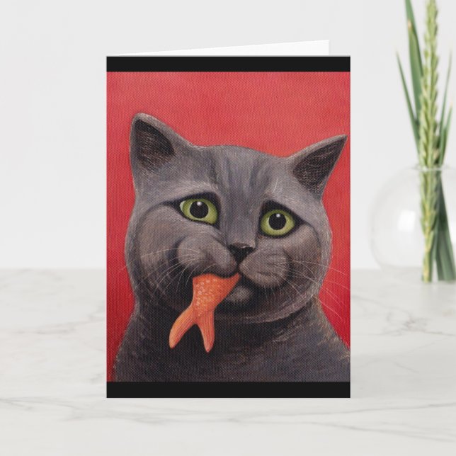 Emilys Goldfisch Karte (Vorderseite)