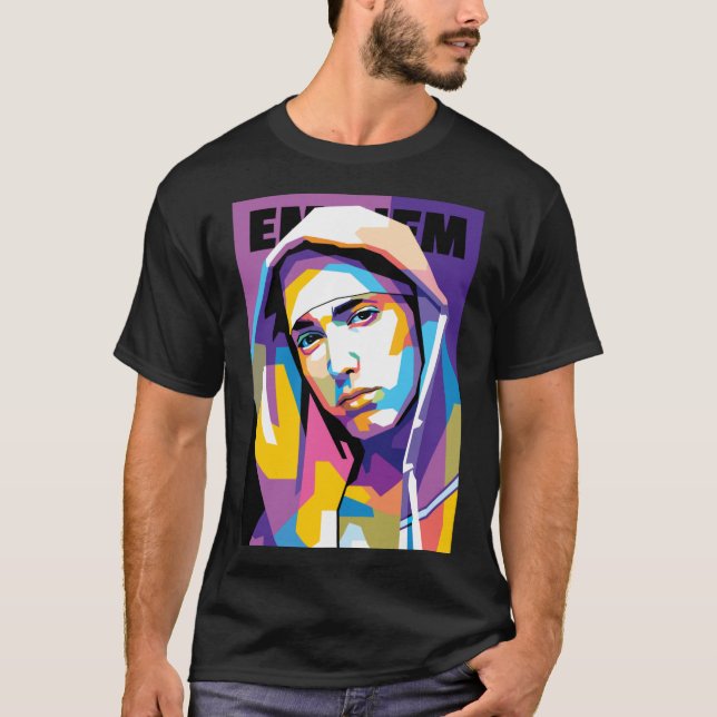 Eminem in WPAP Style funny T-Shirt (Vorderseite)