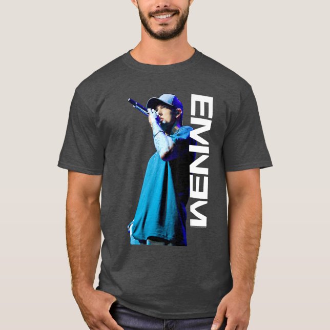 Eminem Mic Pose funny T-Shirt (Vorderseite)