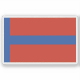 Emirat Abdelkader oder Mascar Fahne, Algerien Aufkleber