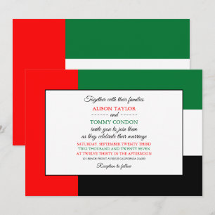 Emirati Flag, Flagge der Vereinigten Arabischen Em Einladung