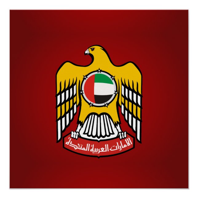 Emirati-Wappen Poster (Vorderseite)