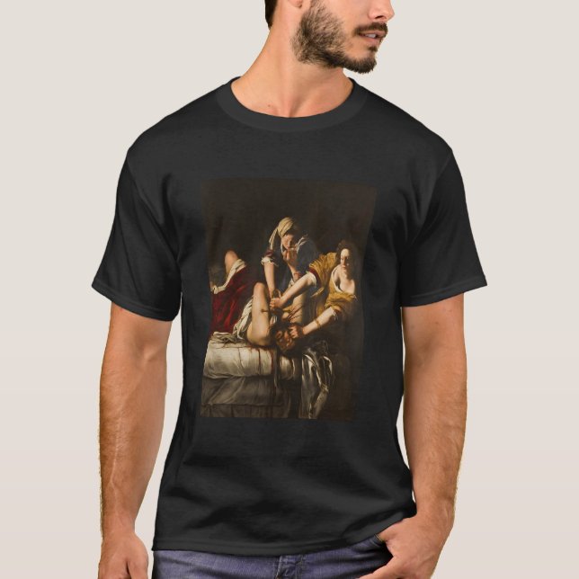Emisia Gentileschis Judith Slay Holofernes T-Shirt (Vorderseite)