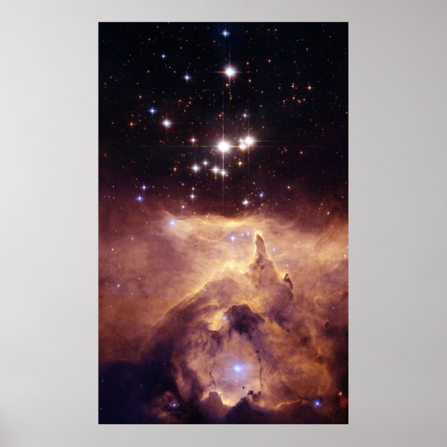 Emissionsnebel NGC 6357. Poster (Vorne)