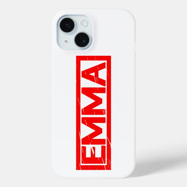 Emma Briefmarke Case-Mate iPhone Hülle (Rückseite)
