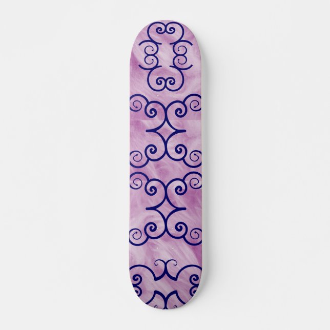 Emma Butterfly Scroll Designer Name Skateboard (Vorne)