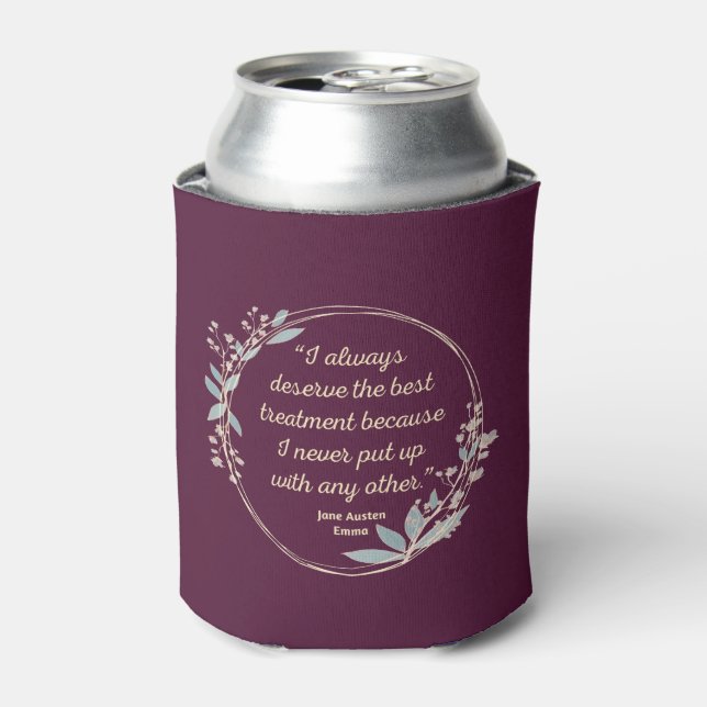 Emma By Jane Austen Quote II - Cute Style Dosenkühler (Kanne Vorderseite)