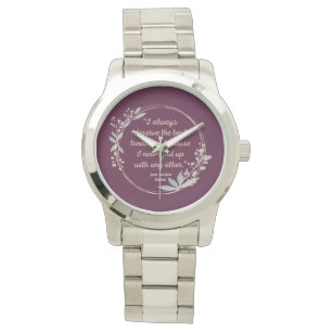 Emma by Jane Austen Zitat II - Niedlicher Stil Armbanduhr