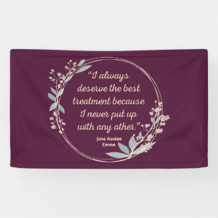 Emma by Jane Austen Zitat II - Niedlicher Stil Banner