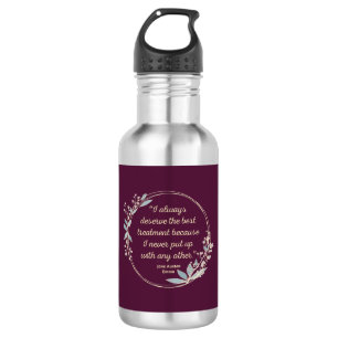 Emma by Jane Austen Zitat II - Niedlicher Stil Edelstahlflasche