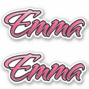 Emma faded pink Aufkleber Sticker Stickerset