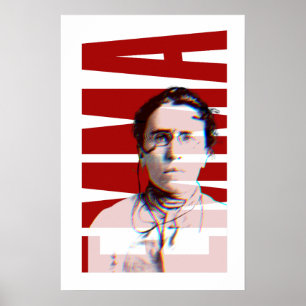 EMMA Goldman, feministische Anarchistin Frauengesc Poster