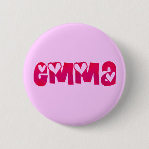 Emma im Herzen Button