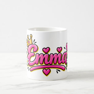 Emma Kaffeetasse, Personalisierte Olivia Name Tass Verwandlungstasse