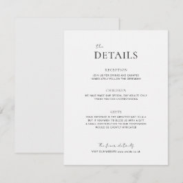 EMMA Minimalistisch Dove Gray Details Umschließung Begleitkarte