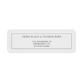 EMMA Moderne Minimalistische UAWG Rücksendeadresse
