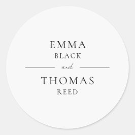 EMMA Moderner Minimalistischer Umschlag Aufkleber