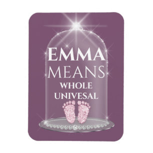 Emma Name bedeutet neues Baby Mädchen Magnet