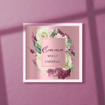 Emma Name bedeutet Royal Rose Mint Pink