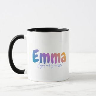 Emma Name Geschenk - Fröhlich und Erfolgreich - Pe Tasse