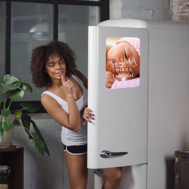 Emma Name Meaning Baby Shower Foto Neu Magnet (Emma Name Meaning Baby Shower Photo New Magnet)